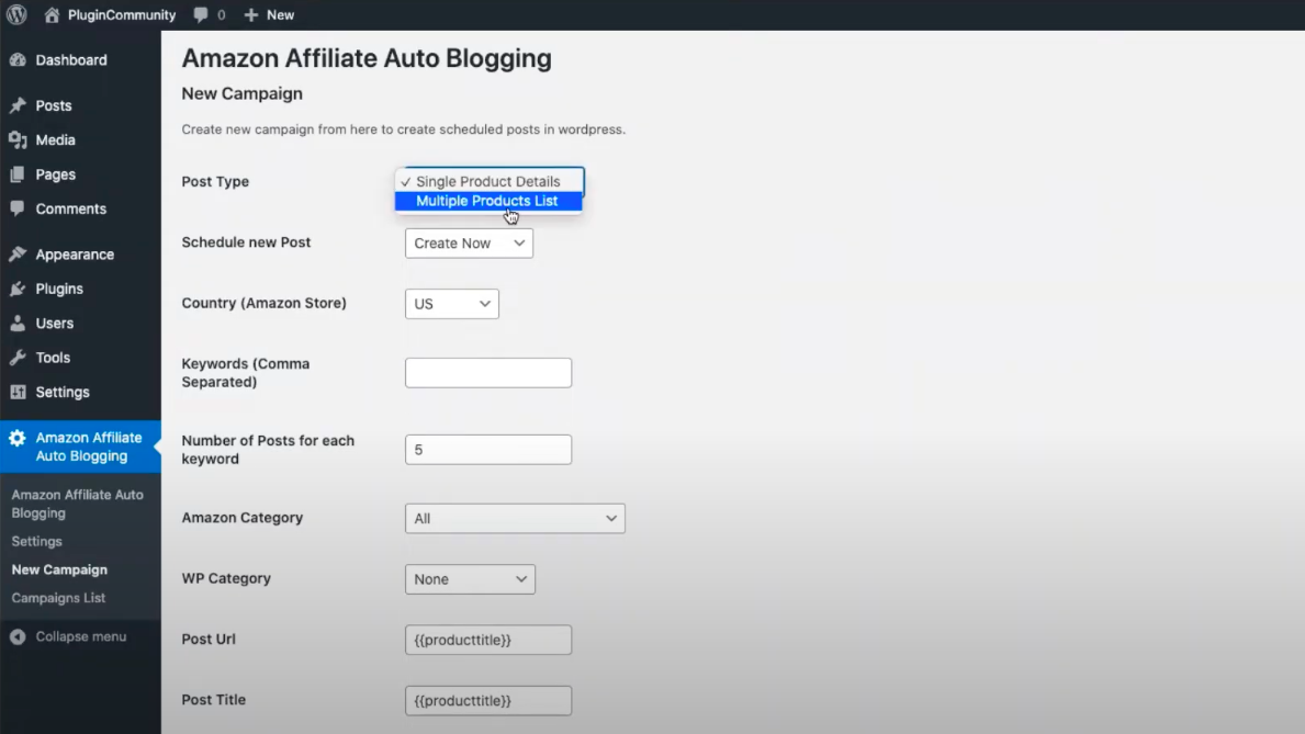 Auto Affiliate - Automated Content Generation WordPress Plugin - Plugin Community